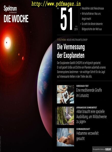 Spektrum Die Woche – 20 Dezember 2019 Cover