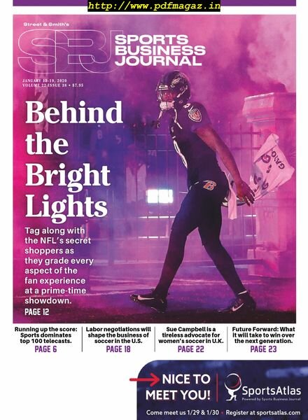 SportsBusiness Journal – 13 January 2020 Cover