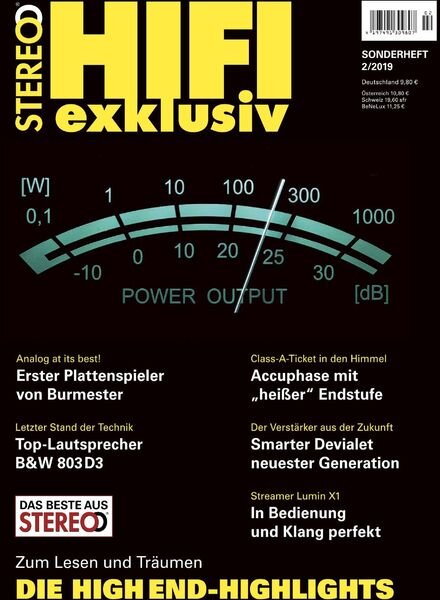 Stereo Sonderheft Hifi Exklusiv – Nr.2 2019 Cover