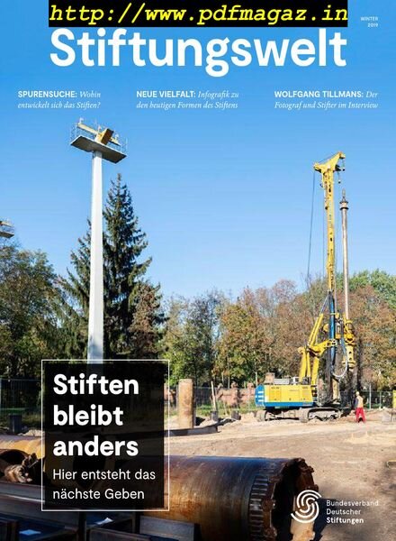 Stiftungswelt – Winter 2019 Cover