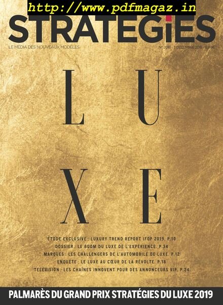 Strategies – 05 decembre 2019 Cover