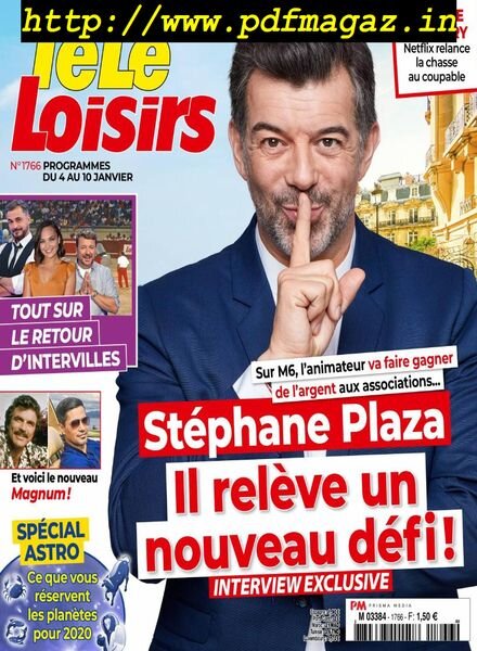 Tele Loisirs – 30 Decembre 2019 Cover