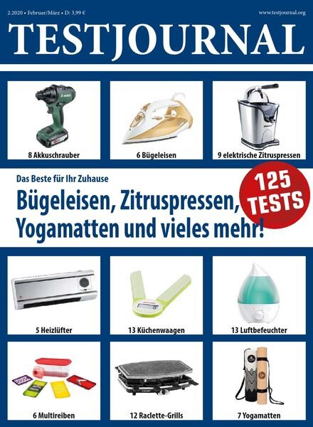 Testjournal – Januar 2020 Cover
