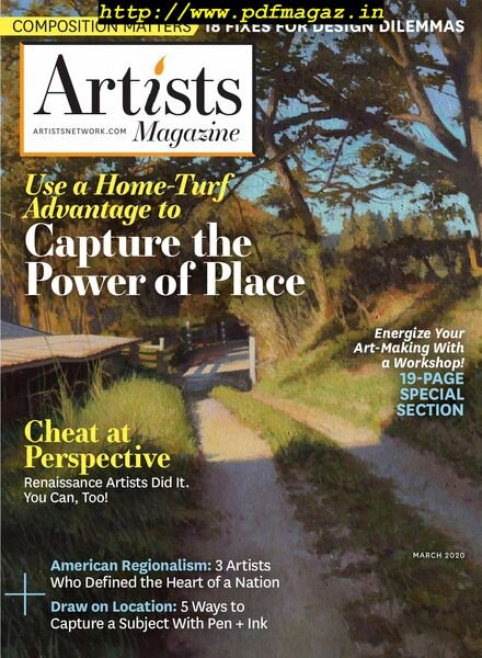 The Artist’s Magazine – March 2020 Cover