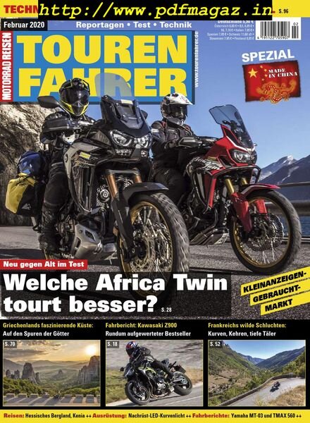 Tourenfahrer – Februar 2020 Cover