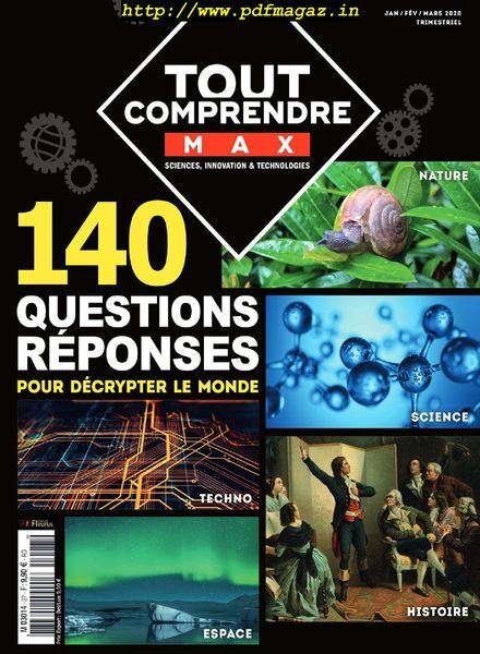 Tout Comprendre Max – Janvier-Mars 2020 Cover