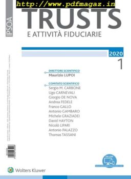 Trusts e attivita fiduciarie – Gennaio 2020