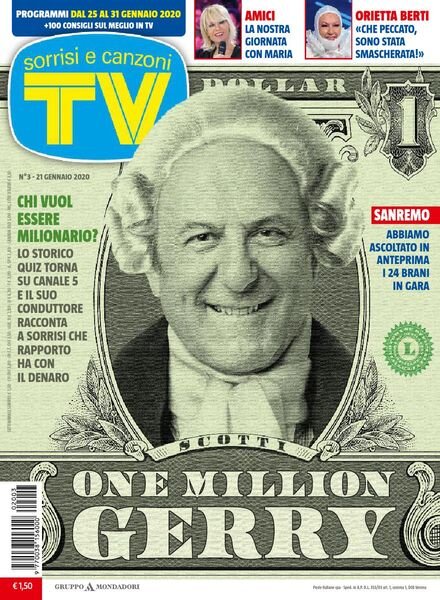 TV Sorrisi e Canzoni – 21 gennaio 2020 Cover