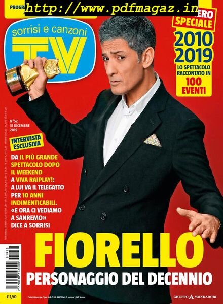 TV Sorrisi e Canzoni – 31 dicembre 2019 Cover