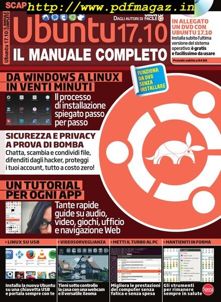Ubuntu Facile Manuale – Ubuntu 17.10 Il Manuale Completo – Dicembre 2017 – Gennaio 2018 Cover