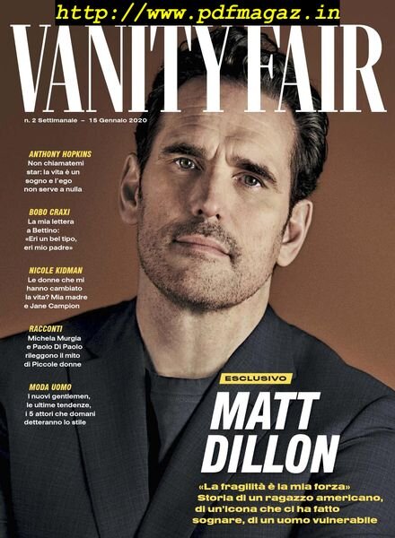 Vanity Fair Italia – 15 Gennaio 2020 Cover