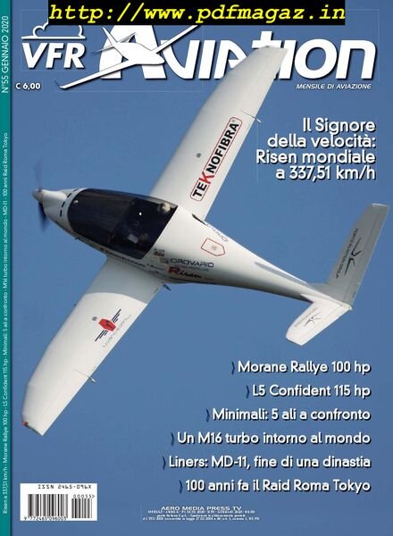 VFR Aviation – Gennaio 2020 Cover