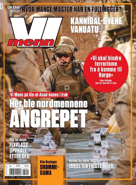 Vi Menn – 24 januar 2020 Cover