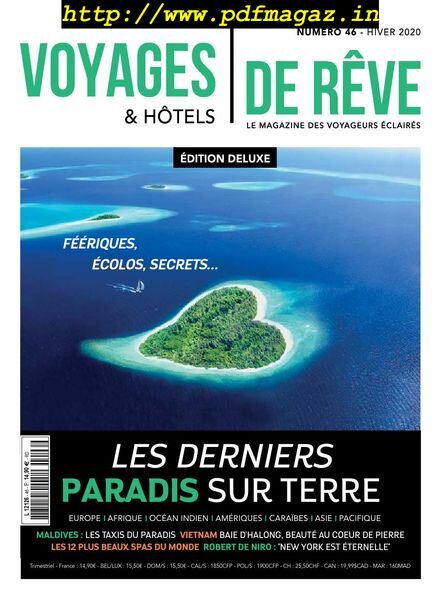 Voyages & Hotels de reve – decembre 2019 Cover