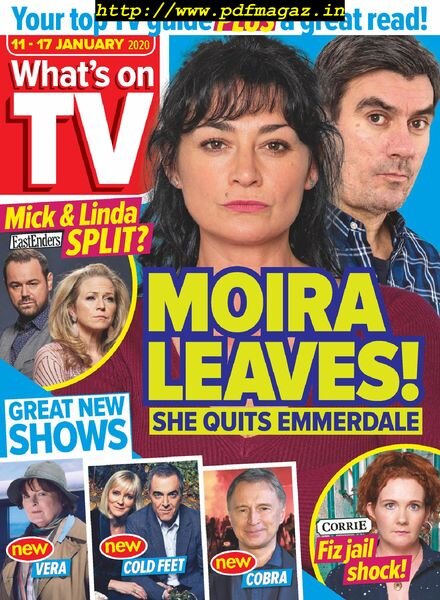 What’s on TV – 11 January 2020 Cover