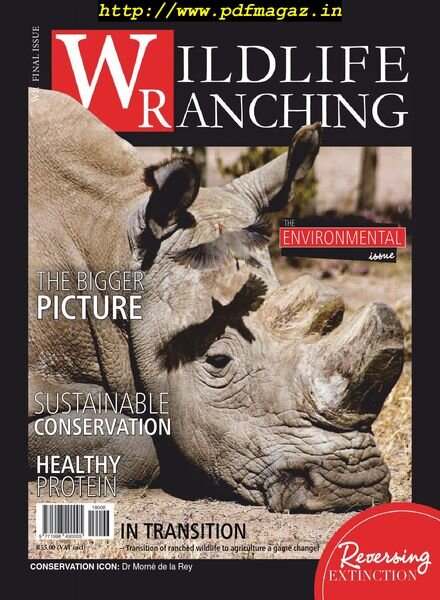 Wildlife Ranching Magazine – December 2019 Cover