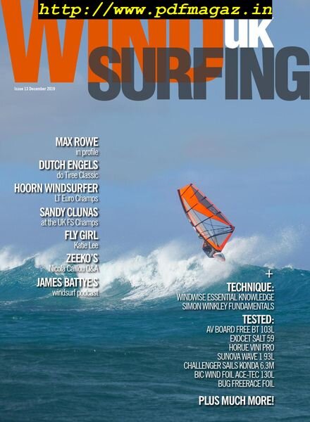 Windsurfing UK – Issue 13 – December 2019 Cover