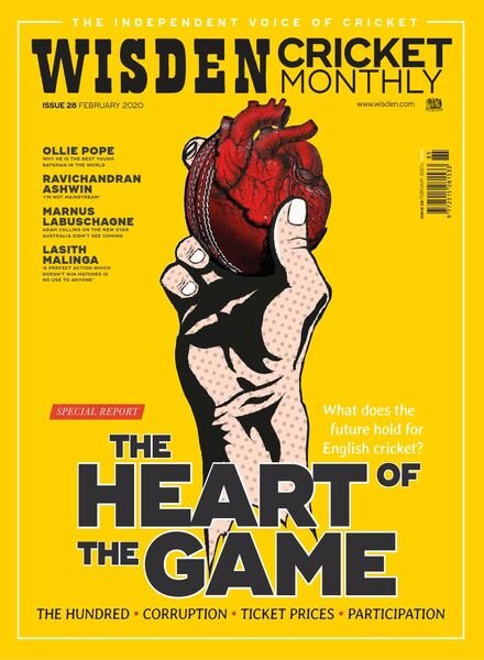 Wisden Cricket Monthly – Issue 28 – February 2020 Cover