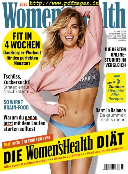 Women’s Health Germany – Januar 2020 Cover