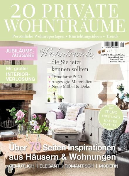 20 Private Wohntraume – Januar 2020 Cover