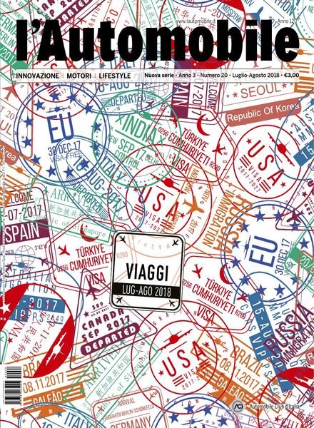 ACI l’Automobile – Luglio-Agosto 2018 Cover