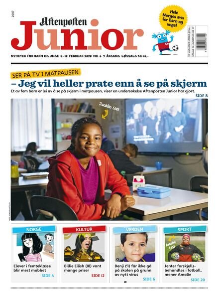 Aftenposten Junior – 04 februar 2020 Cover