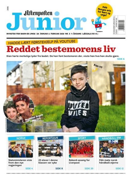 Aftenposten Junior – 28 januar 2020 Cover