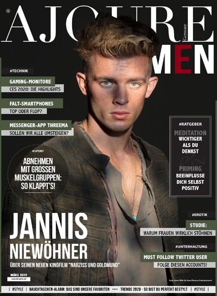 Ajoure Men – Marz 2020 Cover