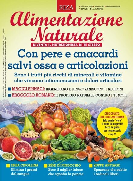 Alimentazione Naturale – Febbraio 2020 Cover