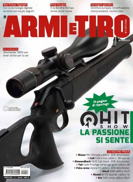 Armi e Tiro – Marzo 2020 Cover