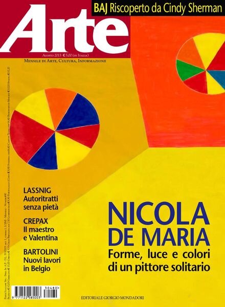 Arte N.480 – Agosto 2013 Cover