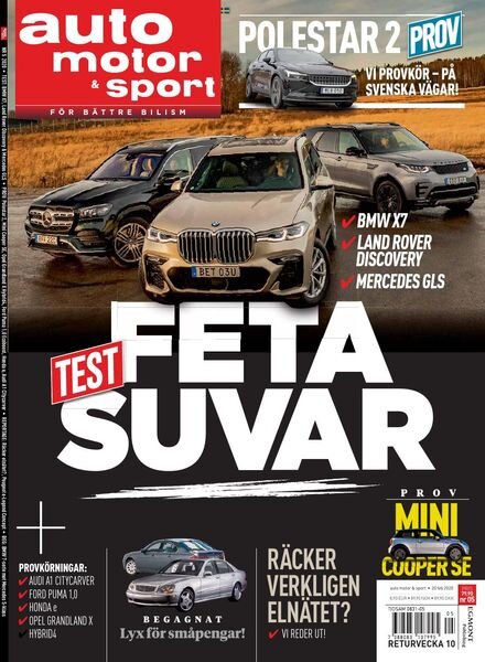 Auto Motor & Sport Sverige – 20 februari 2020 Cover