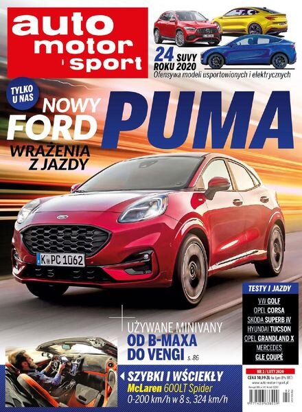 Auto Motor i Sport Poland – Luty 2020 Cover
