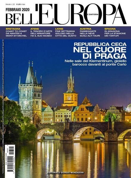 Bell’Europa – Febbraio 2020 Cover