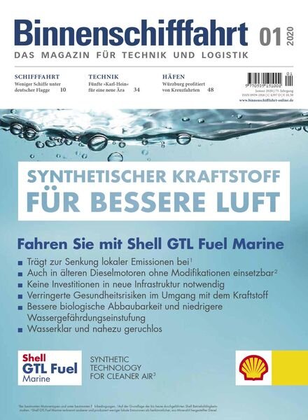 Binnenschifffahrt – Januar 2020 Cover