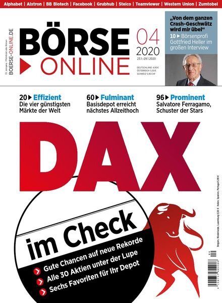 Borse Online – 23 Januar 2020 Cover