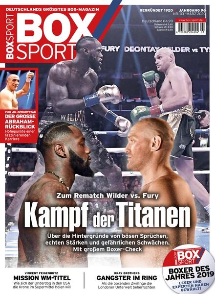 BoxSport – Marz 2020 Cover