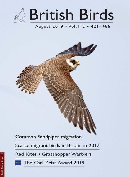 British Birds – August 2019 Cover