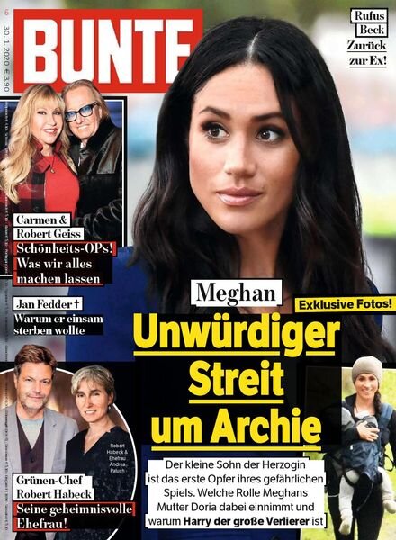 Bunte – 30 Januar 2020 Cover