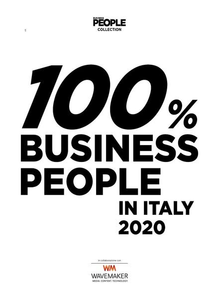 Business People – 100% Business People in Italy – Febbraio 2020 Cover