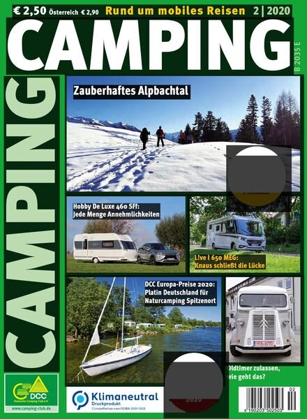 Camping Germany – Februar 2020 Cover