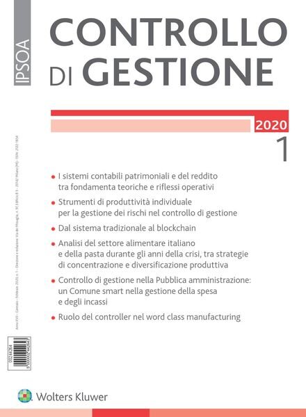 Controllo di gestione – Gennaio-Febbraio 2020 Cover