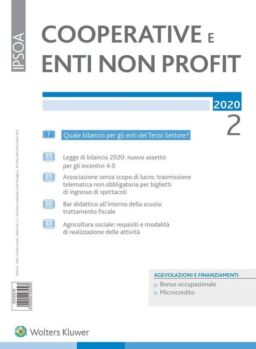 Cooperative e enti non profit – Febbraio 2020