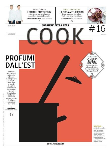 Corriere della Sera Cook – gennaio 2020 Cover