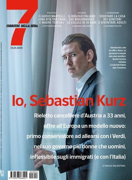Corriere della Sera Sette – 24 gennaio 2020 Cover