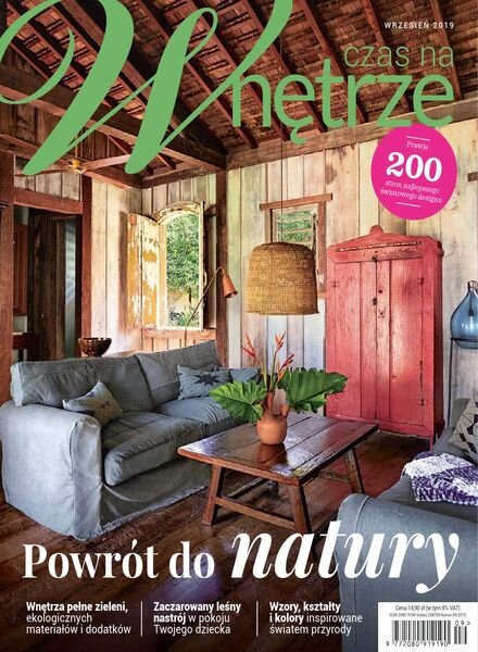 Czas na Wnetrze – Wrzesien 2019 Cover