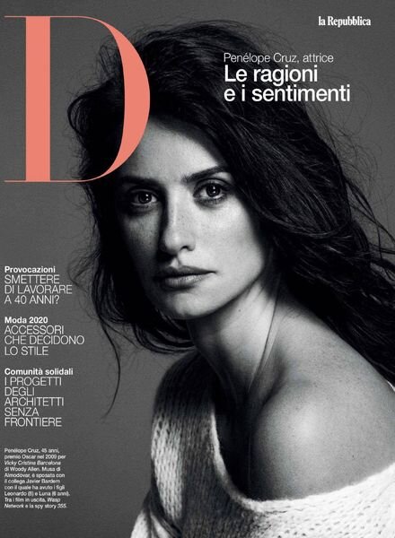 D la Repubblica – 25 Gennaio 2020 Cover