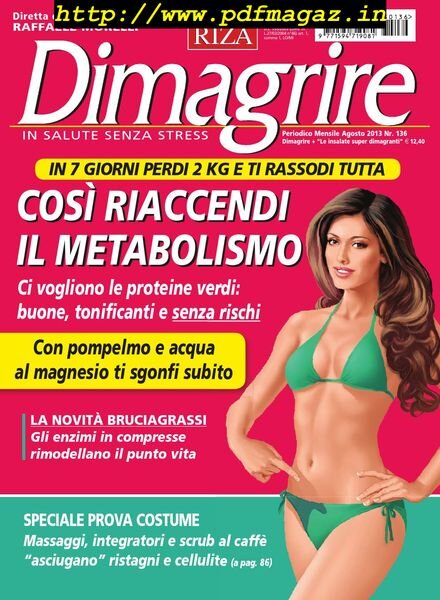 Dimagrire – Agosto 2013 Cover