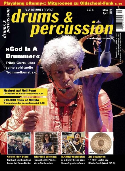 Drums & Percussion – Marz-April 2020 Cover