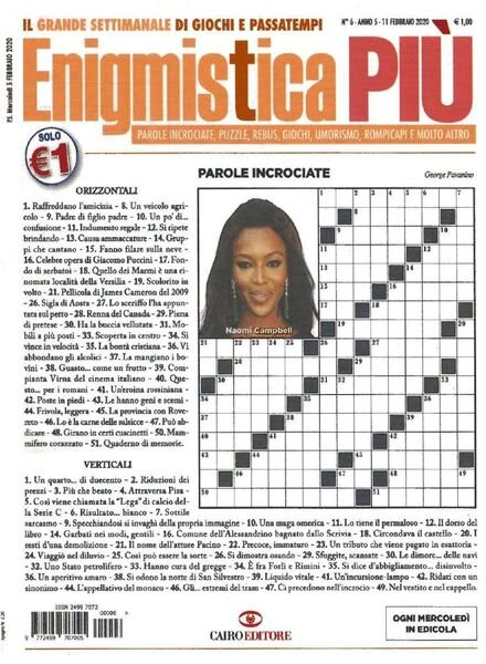 Enigmistica PIU – 11 Febbraio 2020 Cover